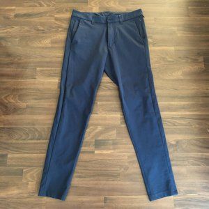 Lululemon Commission Skinny-Fit Pant 31x32 Warpstreme (True Navy)